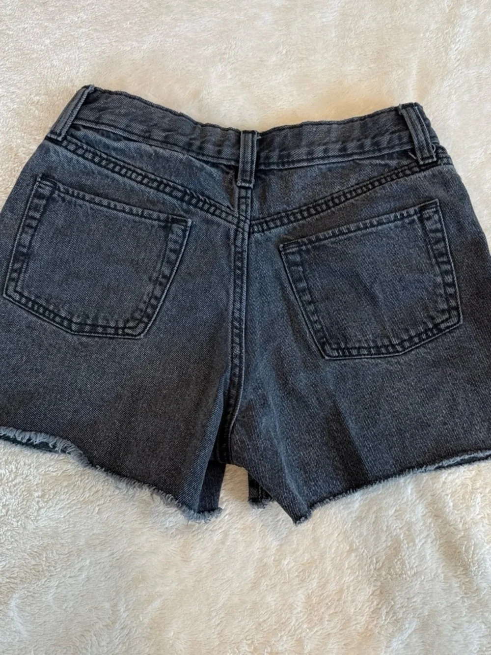 Old Navy Faded Black Cutoff Denim Shorts